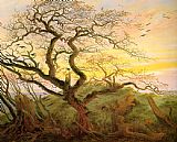 Caspar David Friedrich Famous Paintings - The Tree of Crows